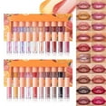 thumbnail image 3 of Lip Gloss Glitter, Moisturizing Lip Gloss, Fruity Mirror Lip Glaze Set, Long-Lasting High Pigment Water Gloss, 3 of 5