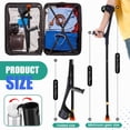 thumbnail image 2 of 2-Pack Adjustable Forearm Crutches for Adults - Lightweight Foldable Aluminum Crutches with Non-Slip Grips, 10-Level Height & Cuffs, Supports 240 lbs (Pair, Black), 2 of 7