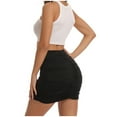thumbnail image 4 of Riforla New Women's Sexy Half Skirt Bodycon Pencil Mini Skirt Skirts for Women Black XXL, 4 of 5