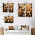 thumbnail image 4 of Designart "Earthy Foliage Balance IV" Floral Framed Wall Art Set Of 2 - Brown Floral Frame Gallery Set For Office Decor, 4 of 7