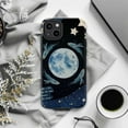 thumbnail image 5 of Whale and Moon Phone Case, Night Sky Ocean Art with Blue Full Moon & Stars, Celestial Marine Life Design, Protective iPhone Case for iPhone 16 15 14 13 12 11 Plus Pro Max Mini, 5 of 6