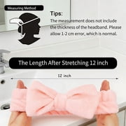 8 Pack Soft Microfiber Spa Headband, Elastic Bow Makeup Hair Band for Face Washing
