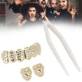 thumbnail image 4 of Gold Teeth Brace, Universal Unique Teeth Brace, Gold-Plated Brass For Lower Teeth Upper Teeth Gold, 4 of 8