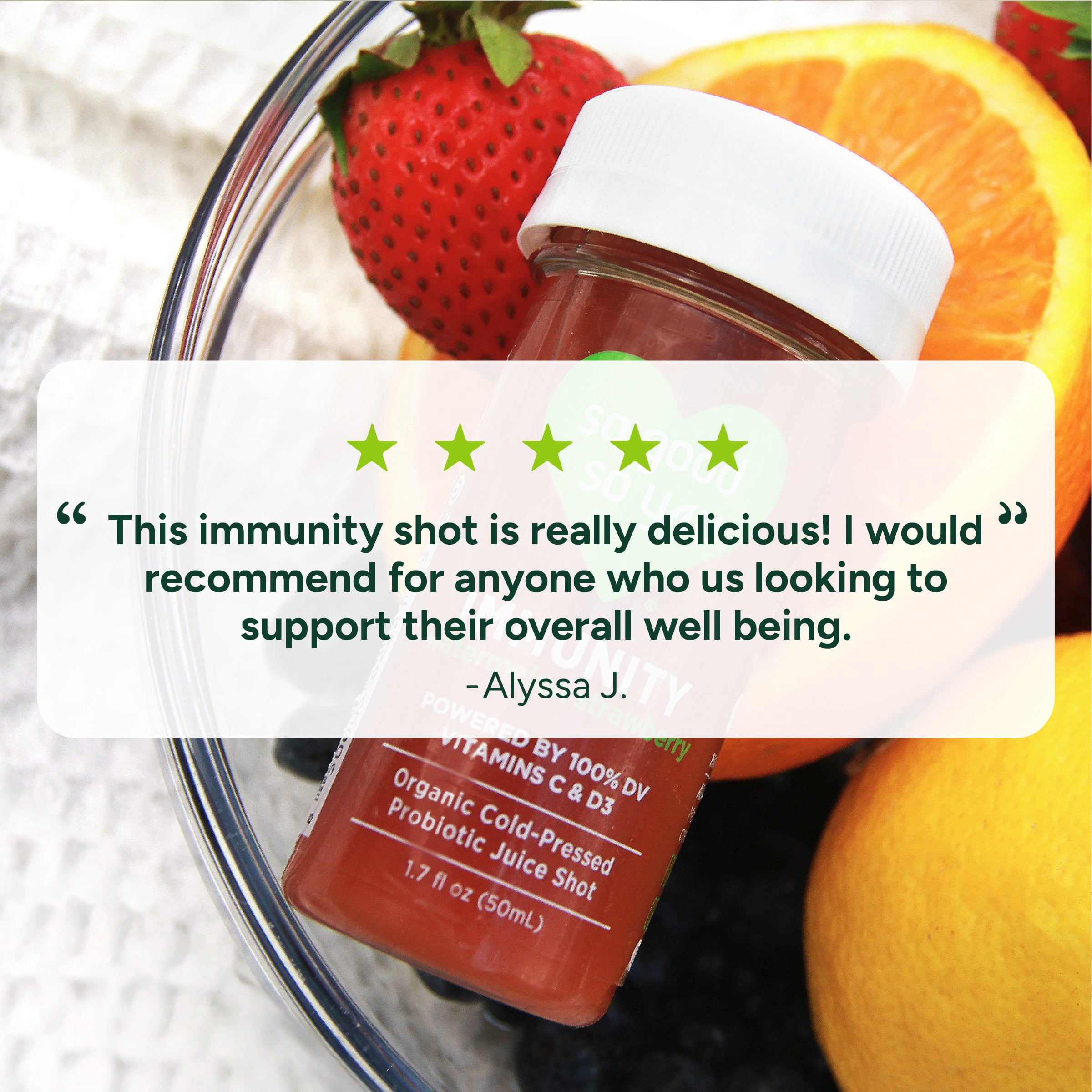 So Good So You Immunity Watermelon Strawberry Probiotic Shot