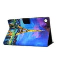thumbnail image 2 of SaniMore Case for Lenovo Tab M10 10.1 inch 3rd Generation TB-328F, PU Leather Tablet Auto Wake/Sleep Card Holder Anti-slip Strip Kickstand Shockproof TPU Backplane Wallet Case, Paris Tower, 2 of 12