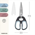 thumbnail image 5 of Farberware Soft Grips Stainless Steel Kitchen and Herb Scissor/Shear Black, Blue Accents, 5 of 12