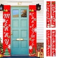 thumbnail image 1 of Vaidha Décoration de Rideau de Noël Porte Suspendue Peinture Drapeau Suspendu, 1 of 2
