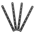 thumbnail image 5 of yuehuaidai  4 Pcs Metal Strip with Holes Fence Post Supports Plate Heavy Fixed Black, 5 of 8