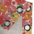 thumbnail image 4 of Ambesonne Flower Grommet Curtain, Watercolor Style Floral, 50" x 108", Red and Orange, 4 of 6