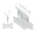 thumbnail image 1 of 10 llaveros acrílicos transparentes, colgantes en blanco, llaveros DIY Sin borlas, 1 of 5