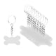 thumbnail image 1 of Juego de 10 llaveros con discos acrílicos transparentes, anillos y colgantes para manualidades. Sin borlas, 1 of 5