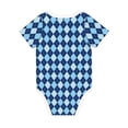 thumbnail image 2 of Rocae Blue Squares for Baby Climbing Clothes Soft Baby Romper for Active Infants Comfortable and Breathable Crawling Jumpsuit Unisex Baby Outfit 9M, 2 of 8