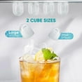 thumbnail image 3 of Countertop Ice Maker Machine, 9 Bullet Ice Cubes/6Min, 26 lbs/24H, Self-Cleaning Portable Ice Maker Machine, 2 Sizes Bullet Cubes Makers, Black, 3 of 6