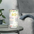 thumbnail image 6 of 80th Birthday Gifts for Women Tumbler 80th Birthday Gift Ideas Happy 80 Year Old Gift for Mom Grandma Sister 1943 Birthday Gifts 80th Birthday Decorations Back in 1943 Tumbler 20OZ, 6 of 6