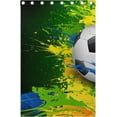 thumbnail image 4 of Coolnut Soccer Ball Football Thermal Insulated Blackout Grommet Printed Window Curtain - 84x55 in - 100% Polyester 2 Panels, Symmetry, 4 of 6