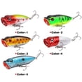 thumbnail image 3 of 5 señuelos de pesca de superficie de 6,5 cm/10 g con ojos 3D realistas, señuelos duros Swimbait con anzuelos triples para pesca en agua dulce y salada, 3 of 9