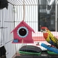 thumbnail image 4 of GOOHOCHY Casa de pájaros decorativa, nido de pájaro colgante de madera, comedero para pájaros, casa de pájaros creativa, 4 of 8