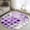 Purple, variant on Yellow Morocco Round Area Rug 3.3 FT, Non Slip Small Entryway Kitchen Mat, Retro Grey Foil Painting Grunge Tribal Washable Soft Circular Rug Non-Shedding Door Mat for Bathroom Playroom Kids Room