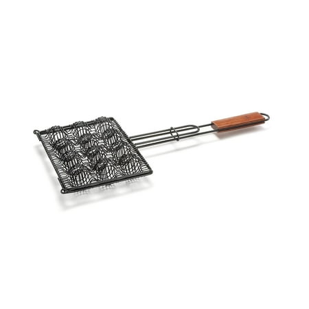 - Outset Non-Stick Meatball Basket with Rosewood Handle