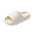 thumbnail image 2 of Women's Bathroom Slippers Quick Dry Shower Shoes Non-Slip EVA House Slides with Arch Support Waterproof Open Toe Sandals for Home Pool Beach Gym Wide Fit (White, 40), 2 of 4