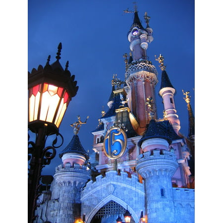 LAMINATED POSTER Castle France Fantasy Disneyland Attraction Paris Poster Print 24 x