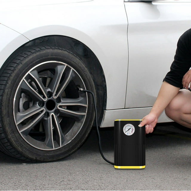 Birdeem Pointer Type Car Mounted Inflator, Portable Car Mini Inflator , Which Can Inflate Motorcycles, Bicycles, Balls, Etc. with Its Own Lighting, Overload Protection