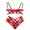 Red, variant on Fashion Sleepwear Lace Garter Ring Pajamas Steel Underwear, XL, Red