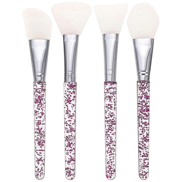 4pcs Face Mask Brushes Silicone Head Mask Brushes Facial Mask Applicator Beauty Brush Tools
