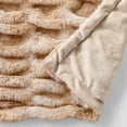 thumbnail image 4 of Better Homes & Gardens Natural Tie Dye Ruched Faux Fur Throw, 50"x72", 4 of 8