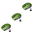 thumbnail image 1 of jesticaly Computer 2.4Ghz Wireless Optical Mouse Quick Speed Low Latency 6 Buttons Plastic Gaming Mice Desktop PC Portable Green 3Set, 1 of 6