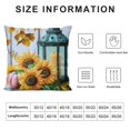 thumbnail image 5 of Patifu  Watercolor Autumn Pumpkin Harvest Pillow Covers Super Soft Farmhouse Decor Sunflower Leaves Season’s Blessings Quote Throw Pillow Cushion Cover Thanksgiving Decorations  24x24in, 5 of 5