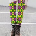 thumbnail image 4 of Feancey Prime Sales High Waisted Leggings for Women Buttery Soft Mardi Gras Yoga Pants Novelty Holiday Print Carnival Party Tights Slim Stretchy Running Workout Leggings Multicolor S, 4 of 7