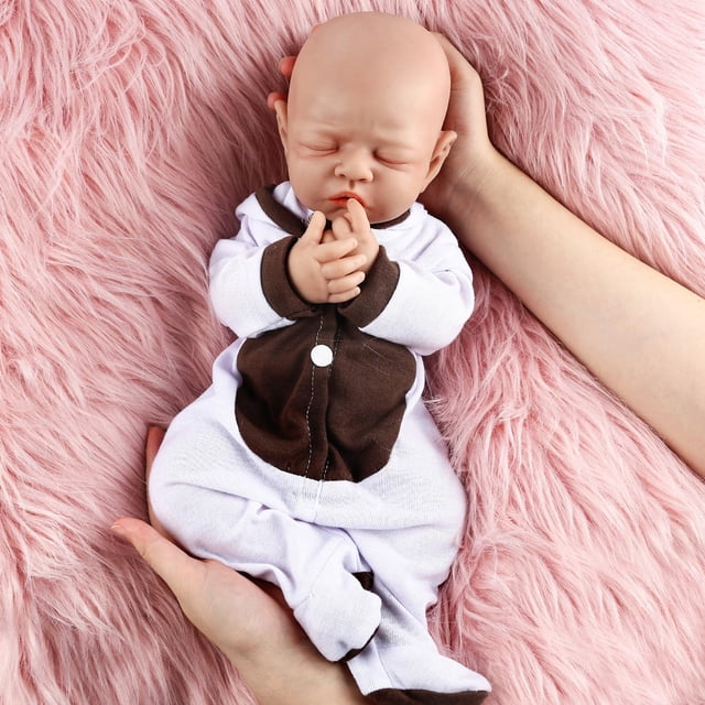Muñeca de silicona de cuerpo completo Vollence, 45 cm, renacida, niña de 3 años o más