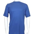 thumbnail image 2 of Men Dressy T-Shirt  Log-In Uomo Crew Neck Silky Short Sleeves 218 Royal blue, 2 of 2