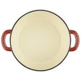 thumbnail image 4 of Ayesha Collection Cast Iron Enamel Covered Dutch Oven, 6-Quart, Sienna Red, 4 of 7