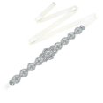 thumbnail image 3 of Cinturón de boda fino de cristal para mujer, cinturón nupcial para dama de honor de boda, accesorios de vestido de niña de flores de 14,3 pulgadas, 3 of 5