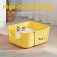thumbnail image 5 of Large  Litter Box with High Sides, Boxes for Indoor Cats, Litter Pan for Kitty,Litter Box with Low Entry,Easy to Clean,Anti-Splashing (White), 5 of 7
