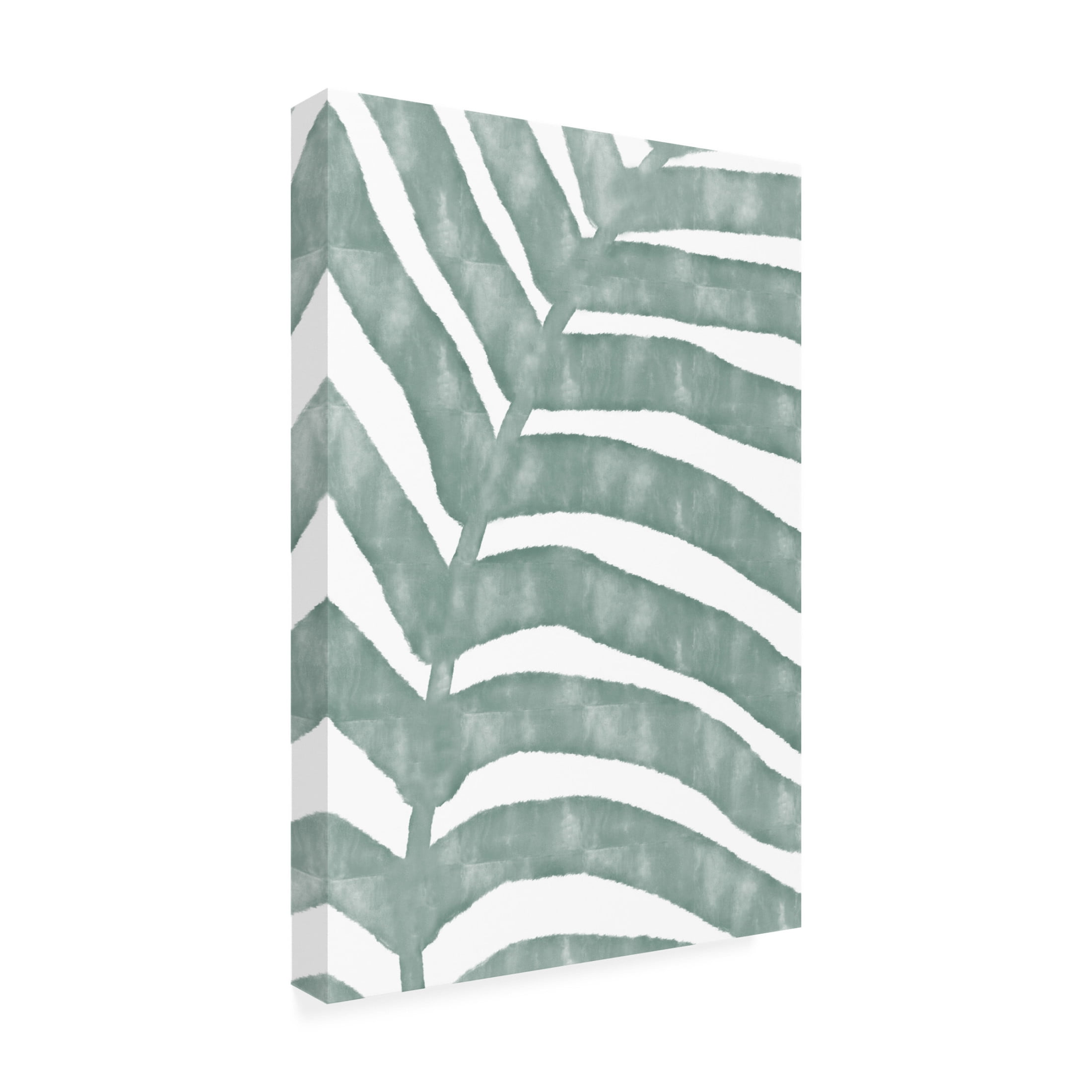 Canvas Wall Art - Pictufy Studio Ii 'Palm Stripes' Wall Art for Living Room, Bedroom, or Office Décor by Trademark Fine Art - 16 x 24 Inches
