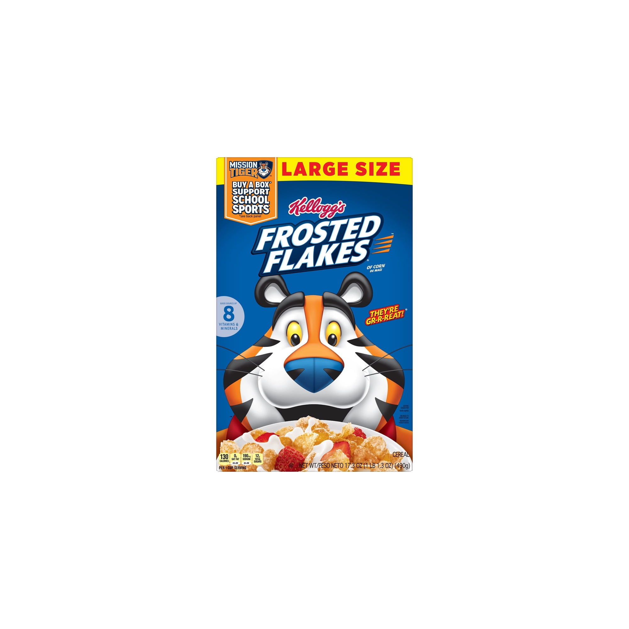 Kellogg's Frosted Flakes Breakfast Cereal 17.3 oz (Pack of 5)