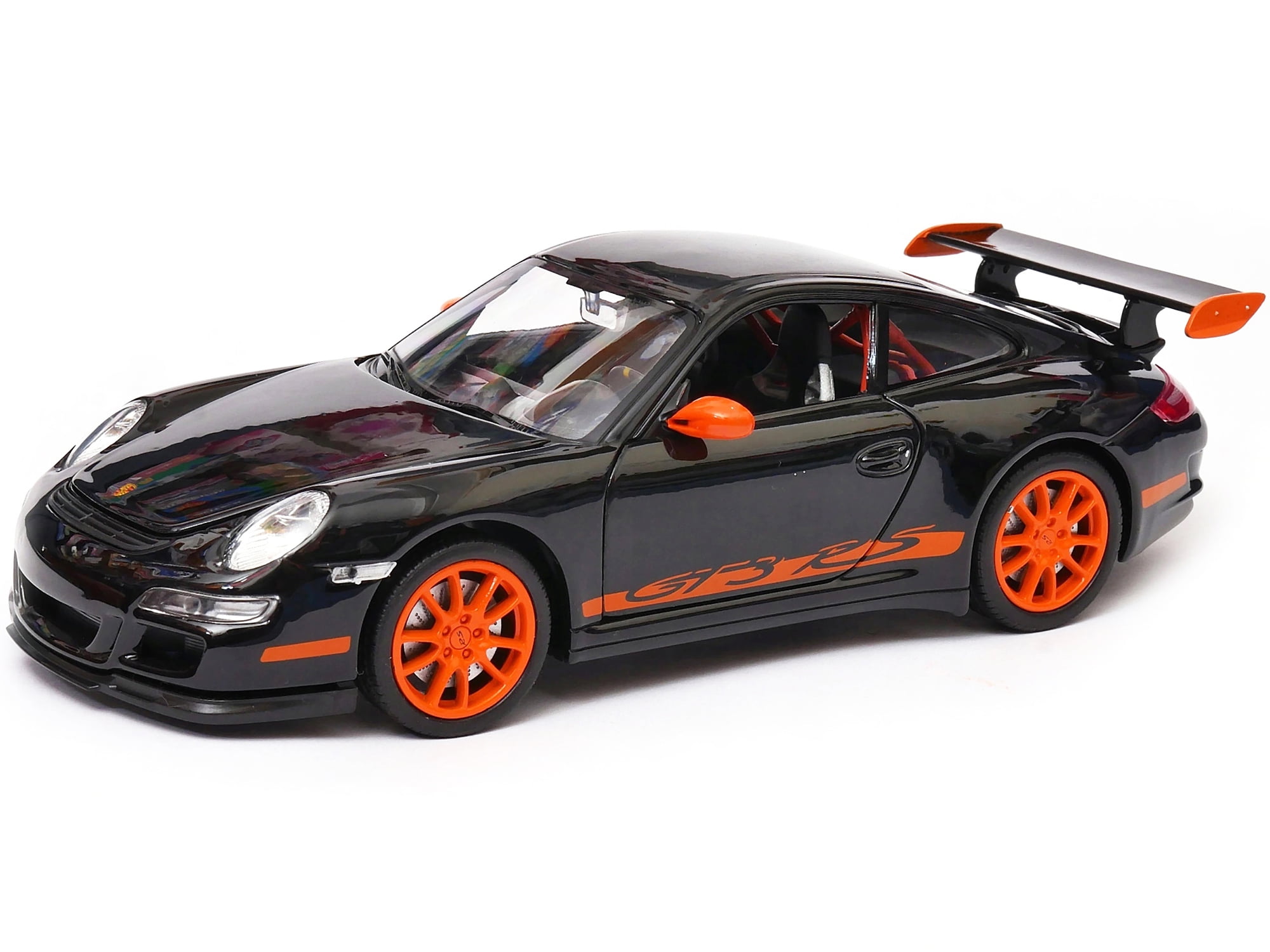 4.5" Welly Porsche 911 997 GT3 RS Diecast Toy Car Orange With Black Wheels