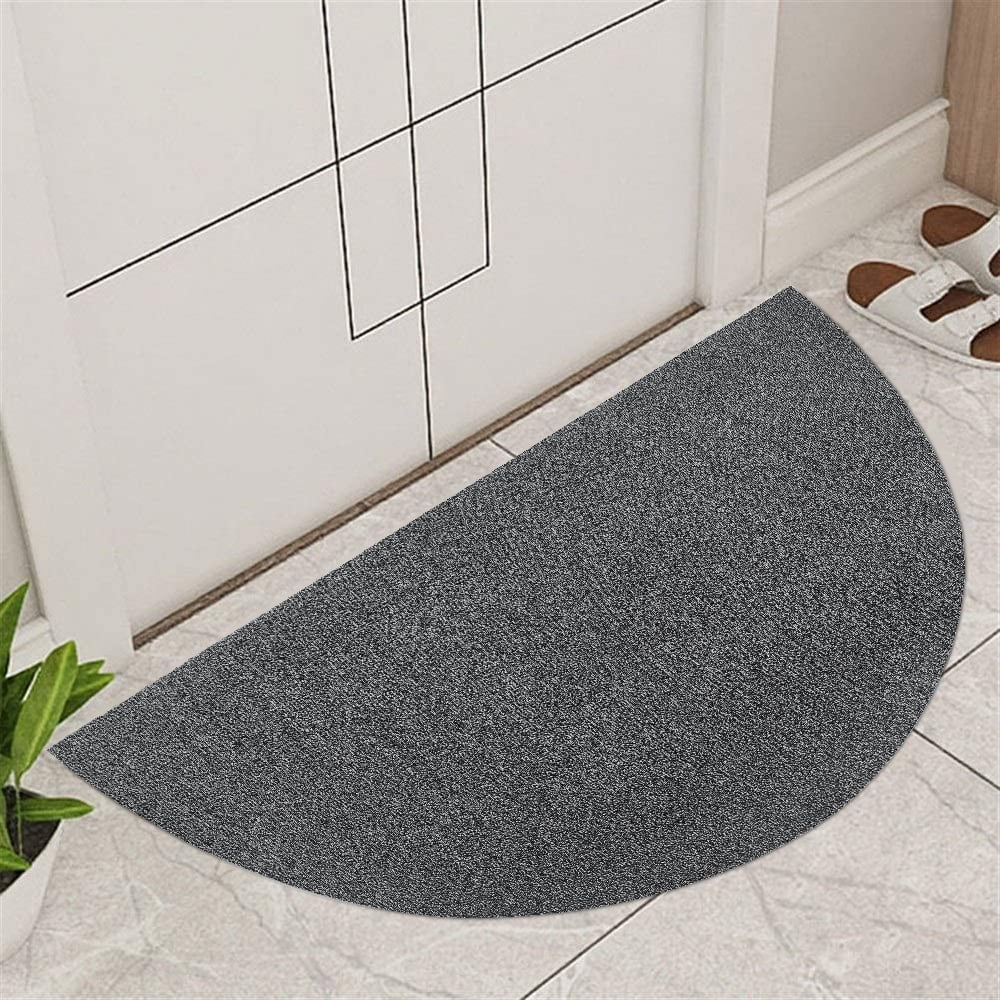 Plain Non Slip Door Mat Tough Natural Coir PVC Back Welcome Doormat 40 x 60cm 