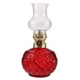 thumbnail image 1 of Lámpara de aceite vintage con chimenea de cristal para sala de estar, lámpara de queroseno retro para decoración del hogar, iluminación de emergencia, llama ajustable, 1 of 7