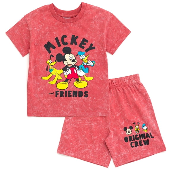 Conjunto de ropa Disney Mickey Mouse Donald Duck Pluto 2T para niños