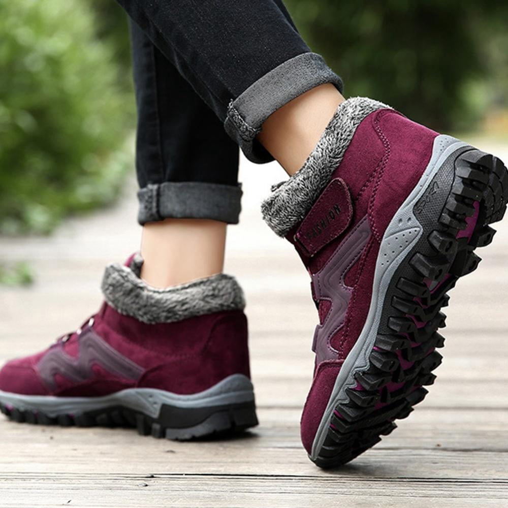 Women's winter thermal villi leather 