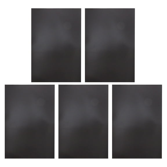 PTOOTP 5Pcs Self Adhesive Magnetic Sheets for DIY Projects Black Flexible