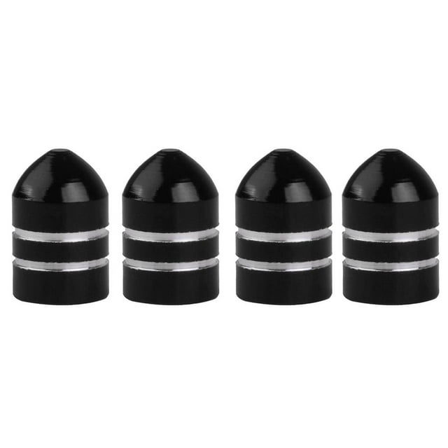 4 tapones antipolvo para válvulas de neumáticos de coche y motocicleta de aleación de aluminio con forma de U