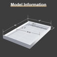 thumbnail image 3 of EastVita Shower Base Non Slip SMC Shower Pan with Drain Pipe Left Drain 304 Stainless Steel Rectangular Drain Cover Single Threshold Shower Tray Kit for Bathroom White, 3 of 7