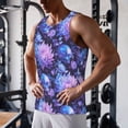 thumbnail image 5 of Logiee White Skull Flower Print Men's Workout Tank Top,Quick Dry Workout Tank Top,Gym Muscle Tee,Fitness Bodybuilding Sleeveless T Shirt-X-Large, 5 of 7