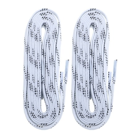 

Etereauty Skate Laces Ice Hockey Shoelaces Roller Lace Waxed Shoe Tightener Flat Skates Derby Strings Up Puller Protector Bite