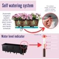 thumbnail image 5 of Deck Railing Planter Box   Pack)  Rectangular Window Flower Boxes with Bracket  Self Watering System Hanging Planter Box for Outdoor Plant Container Herb Rail Fence Balcony, 5 of 9